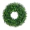 18in. Pre-Lit Artificial Boxwood Wreath with 25 Warm White LED Lights
